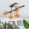 Chehalis Plafonnier, Boule lumineuse Ambre, 5 lumières
