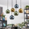 Koyoto Suspension, Boule lumineuse, Suspension Bleu, Or, Vert, 6 lumières