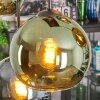 Koyoto Suspension, Boule lumineuse, Suspension Bleu, Or, Vert, 6 lumières