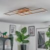 Brina Plafonnier LED Brun, 1 lumière, Télécommandes