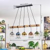 Koyoto Suspension, Boule lumineuse, Suspension Écru, Noir, 5 lumières
