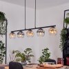 Koyoto Suspension, Boule lumineuse, Suspension Ambre, Clair, Fumé, 5 lumières