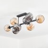 Ripoll Plafonnier, Boule lumineuse Ambre, Fumé, 8 lumières