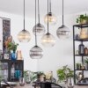 Koyoto Suspension, Boule lumineuse, Suspension Ambre, Clair, Fumé, 6 lumières