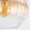 Koyoto Suspension, Boule lumineuse, Suspension Ambre, Clair, Fumé, 6 lumières