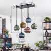 Koyoto Suspension, Boule lumineuse, Suspension Bleu, Or, Vert, Cuivré, 6 lumières