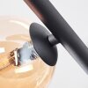 Chehalis Plafonnier, Boule lumineuse Ambre, Fumé, 5 lumières