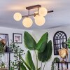 Chehalis Plafonnier, Boule lumineuse Blanc, 5 lumières
