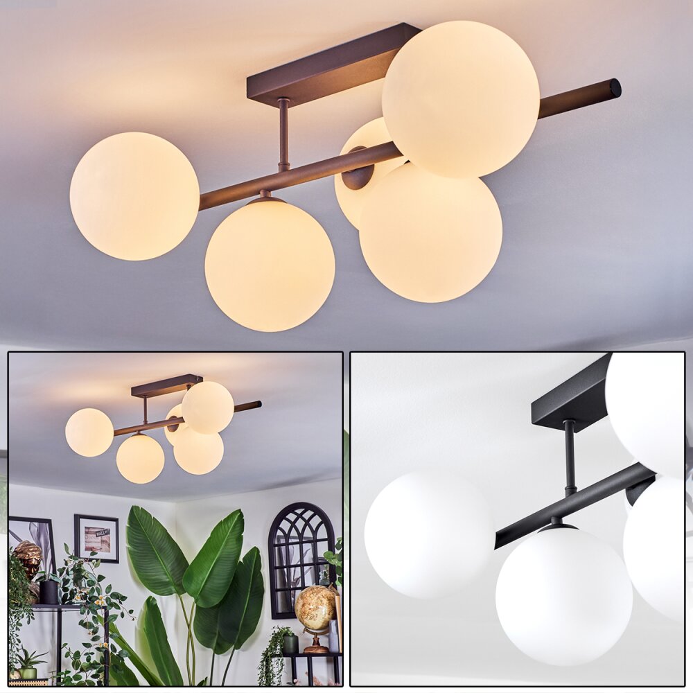 Chehalis Plafonnier, Boule lumineuse Blanc, 5 lumières main product photo