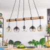 Koyoto Suspension, Boule lumineuse, Suspension Écru, Noir, 5 lumières