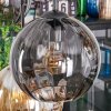 Koyoto Suspension, Boule lumineuse, Suspension Ambre, Fumé, 6 lumières