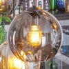 Koyoto Suspension, Boule lumineuse, Suspension Ambre, Fumé, 6 lumières