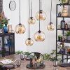 Koyoto Suspension, Boule lumineuse, Suspension Ambre, 6 lumières