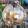 Koyoto Suspension, Boule lumineuse, Suspension Ambre, Clair, Fumé, 6 lumières
