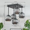 Ripoll Plafonnier, Boule lumineuse Fumé, 5 lumières