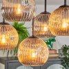 Ripoll Plafonnier, Boule lumineuse Ambre, Fumé, 5 lumières