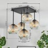 Ripoll Plafonnier, Boule lumineuse Ambre, Clair, 5 lumières