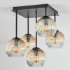 Ripoll Plafonnier, Boule lumineuse Ambre, Clair, 5 lumières