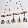 Koyoto Suspension, Boule lumineuse, Suspension Écru, Noir, 5 lumières