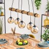 Koyoto Suspension, Boule lumineuse, Suspension Écru, Noir, 5 lumières