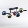 Chehalis Plafonnier, Boule lumineuse Bleu, Vert, Cuivré, 5 lumières