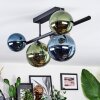 Chehalis Plafonnier, Boule lumineuse Bleu, Vert, Cuivré, 5 lumières