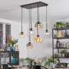 Ripoll Suspension, Boule lumineuse, Suspension Ambre, Clair, Fumé, 6 lumières