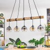 Ripoll Suspension, Boule lumineuse, Suspension Écru, Noir, 5 lumières