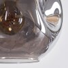 Ripoll Suspension, Boule lumineuse, Suspension Ambre, Clair, Fumé, 6 lumières