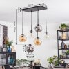 Ripoll Suspension, Boule lumineuse, Suspension Ambre, Clair, Fumé, 6 lumières