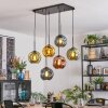 Ripoll Suspension, Boule lumineuse, Suspension Bleu, Or, Vert, Cuivré, 6 lumières