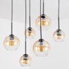 Koyoto Suspension, Boule lumineuse, Suspension Ambre, Clair, 6 lumières