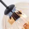 Koyoto Suspension, Boule lumineuse, Suspension Ambre, Fumé, 6 lumières