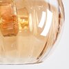 Koyoto Suspension, Boule lumineuse, Suspension Ambre, Fumé, 6 lumières