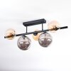 Chehalis Plafonnier, Boule lumineuse Noir, 5 lumières