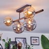 Chehalis Plafonnier, Boule lumineuse Noir, 5 lumières