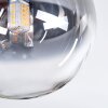Chehalis Plafonnier, Boule lumineuse Noir, 5 lumières