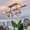Chehalis Plafonnier, Boule lumineuse Noir, 5 lumières