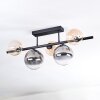 Chehalis Plafonnier, Boule lumineuse Noir, 5 lumières