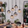 Gastor Suspension, Boule lumineuse, Suspension Noir, 6 lumières