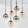 Gastor Suspension, Boule lumineuse, Suspension Noir, 6 lumières