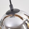 Koyoto Suspension, Boule lumineuse, Suspension Écru, Noir, 4 lumières