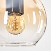 Koyoto Suspension, Boule lumineuse, Suspension Écru, Noir, 4 lumières