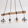 Koyoto Suspension, Boule lumineuse, Suspension Écru, Noir, 4 lumières