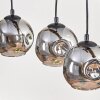 Koyoto Suspension, Boule lumineuse, Suspension Écru, Noir, 4 lumières