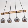 Koyoto Suspension, Boule lumineuse, Suspension Écru, Noir, 4 lumières