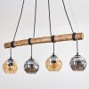 Ripoll Suspension, Boule lumineuse, Suspension Écru, Noir, 4 lumières