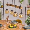 Ripoll Suspension, Boule lumineuse, Suspension Écru, Noir, 4 lumières