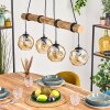 Ripoll Suspension, Boule lumineuse, Suspension Écru, Noir, 4 lumières