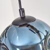 Ripoll Suspension, Boule lumineuse, Suspension Écru, Noir, 5 lumières